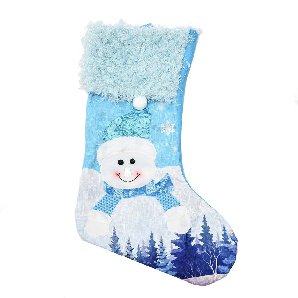 Large Blue Knitted Christmas S - Christmas Stocking Hanging review and price
