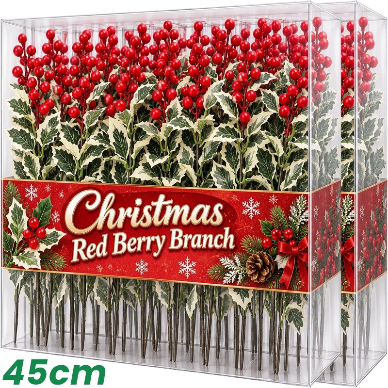 45cm Simulated Red Berry Plant - Christmas Wreath Fake review and price