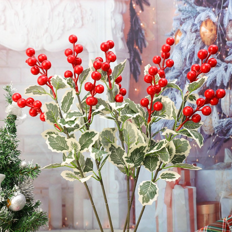 45cm Simulated Red Berry Plant - Christmas Wreath Fake review and price