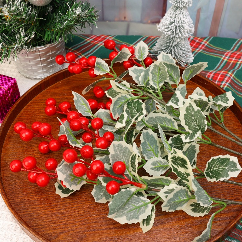 45cm Simulated Red Berry Plant - Christmas Wreath Fake review and price