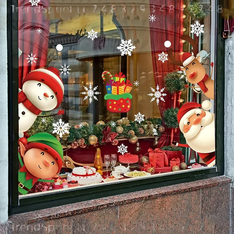 82 Pcs Christmas Window Clings - Snowflake Window Decal review and price