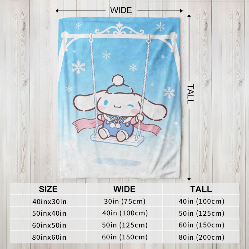 Sanrio Blanket Cinnamoroll Win - Christmas Throw Blanket review and price