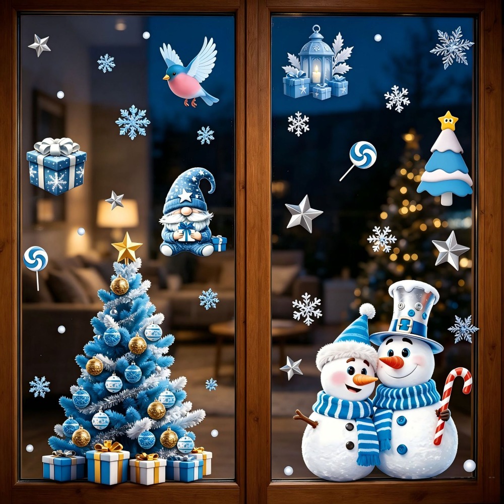 Christmas Window Stickers Wint - Snowflake Window Decal review and price