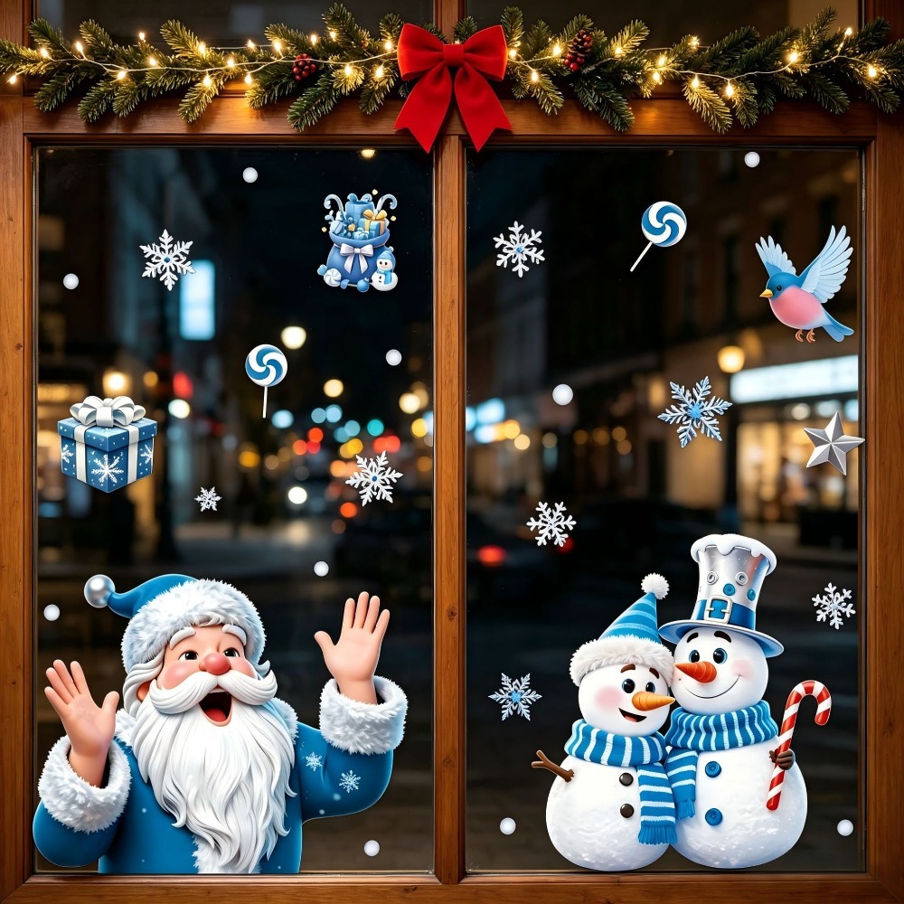 Christmas Window Stickers Wint - Snowflake Window Decal review and price