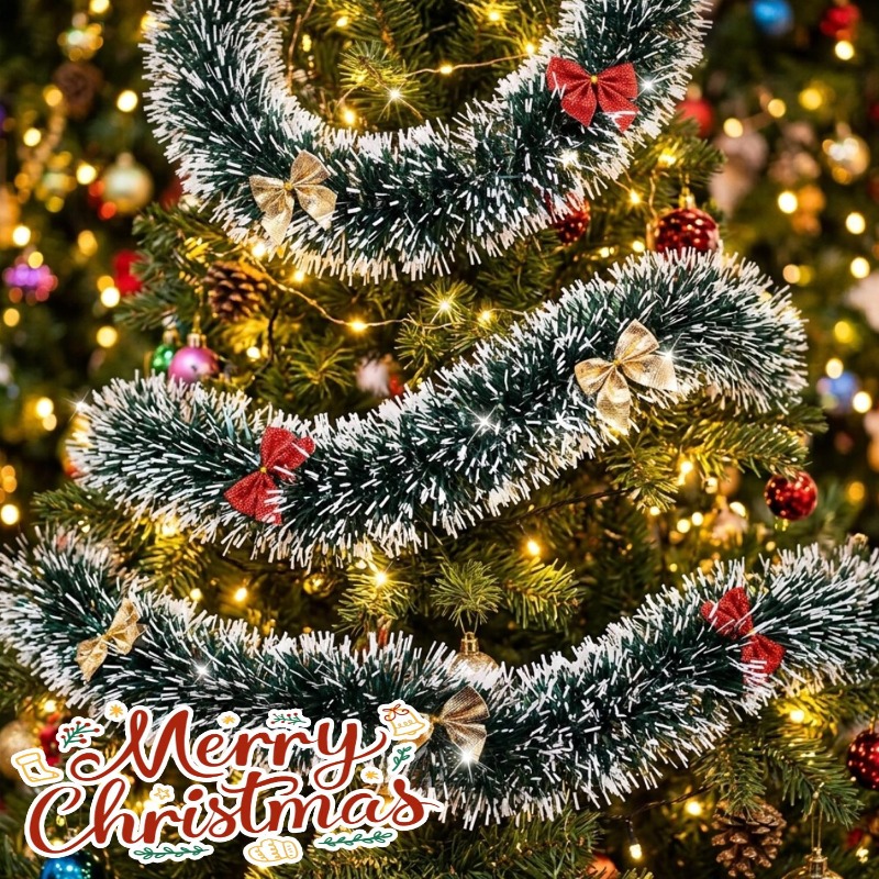 20/2m Christmas Tinsel Garland - Tinsel Garland Decoration review and price