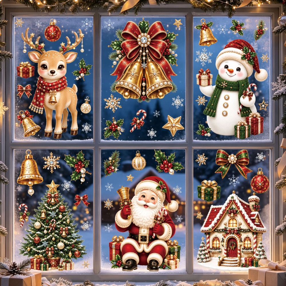 Christmas 2027 New Window Stic - Snowflake Window Decal review and price