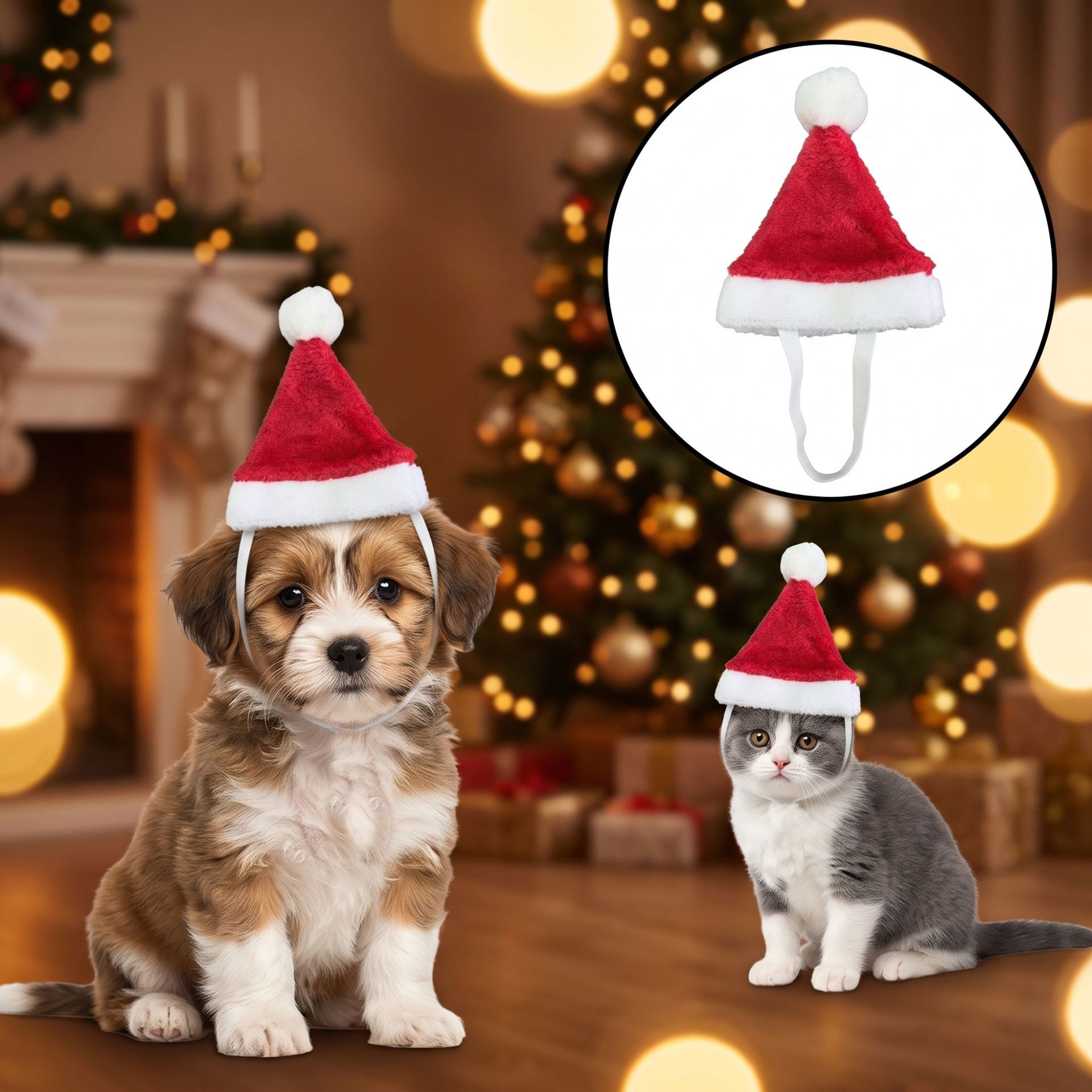 Plush Pet Santa Hat Christmas  - Santa Hat Plush review and price
