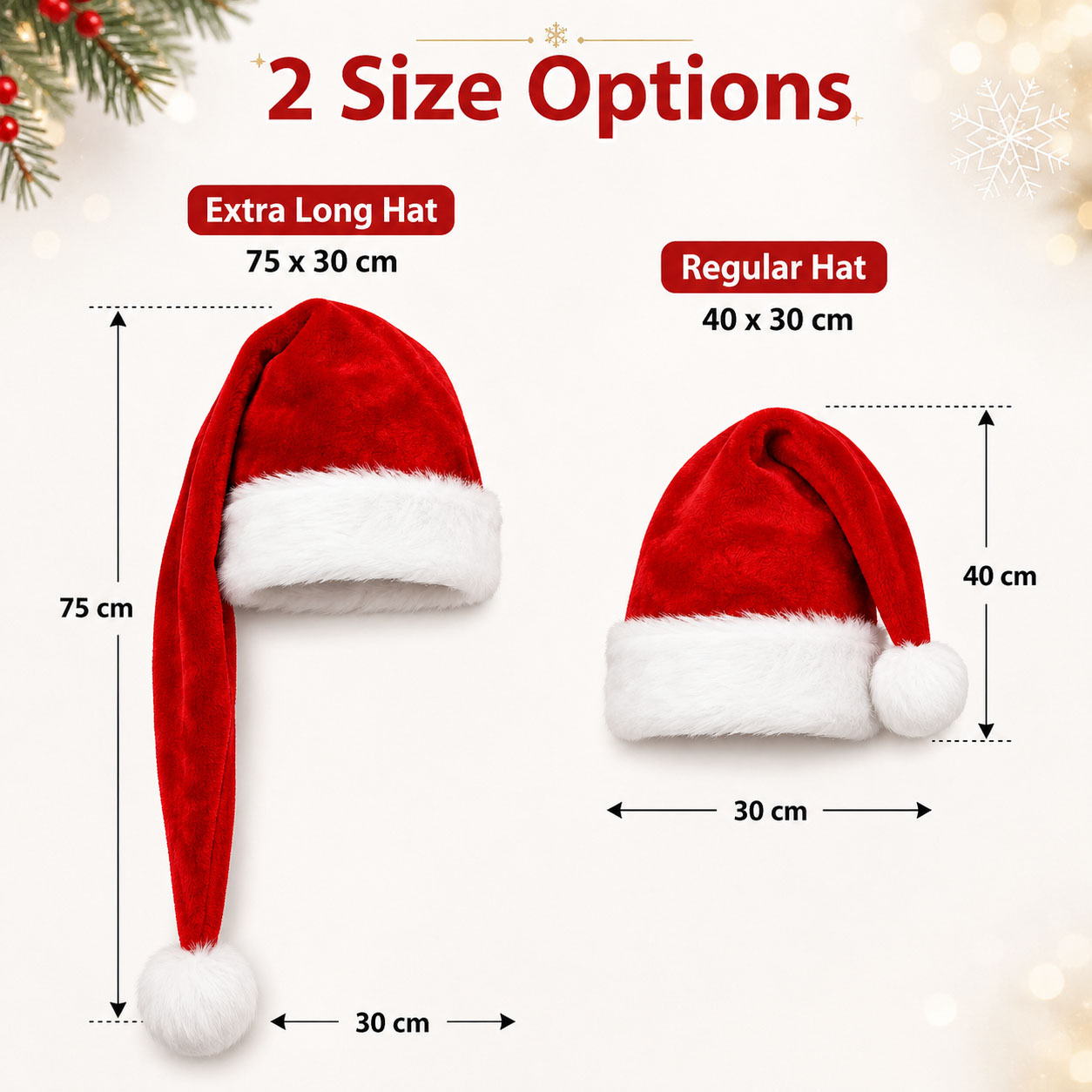 Fluffy Red Santa Hats Set with - Santa Hat Plush review and price