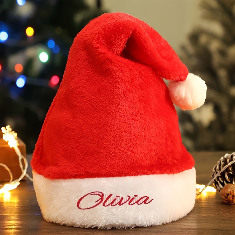 Personalized Christmas Santa H - Santa Hat Plush review and price